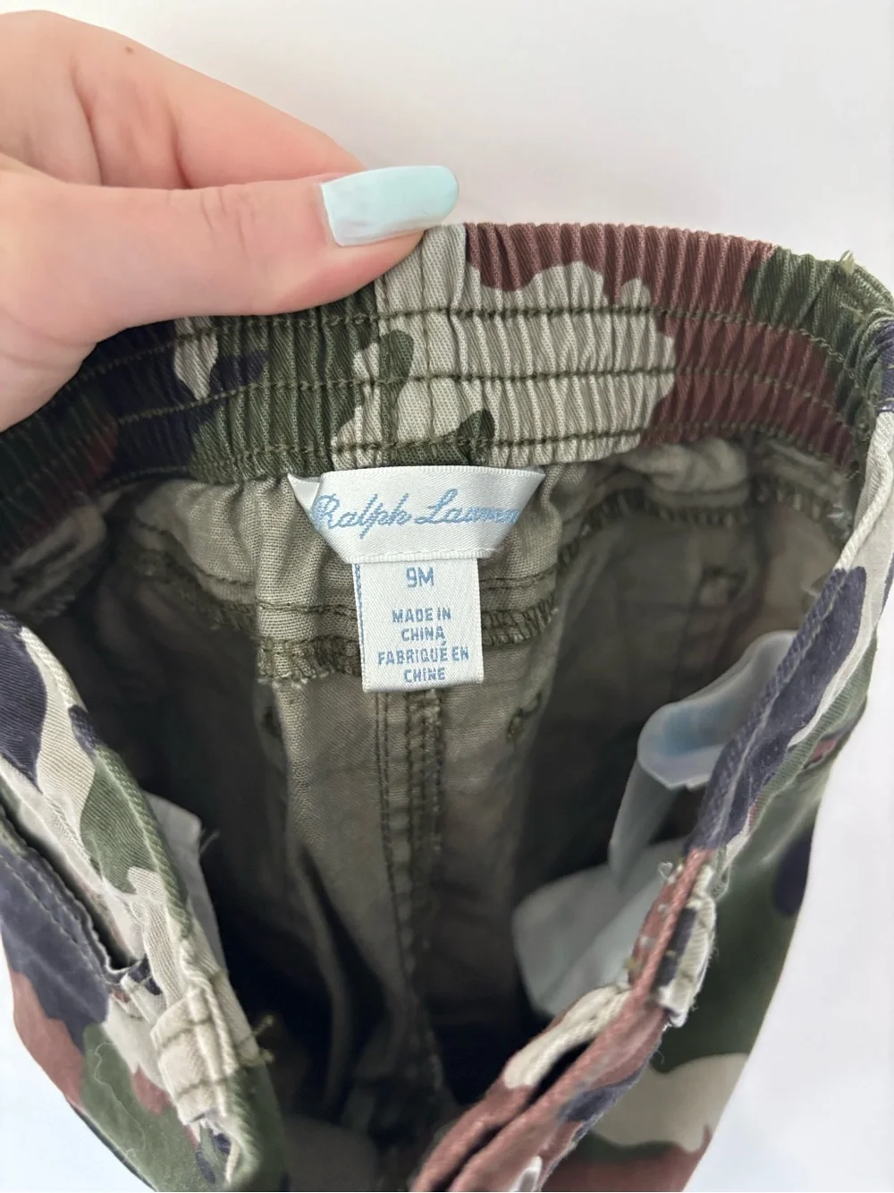 Ralph Lauren Camo Chino Pant 9 months